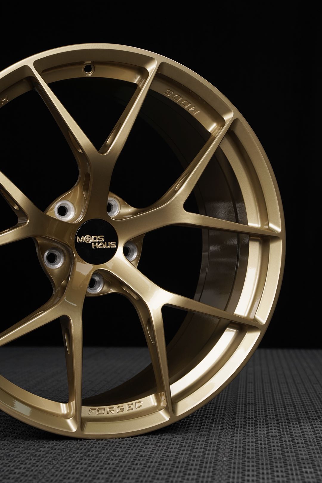 mods haus light gold forged wheel for bmw