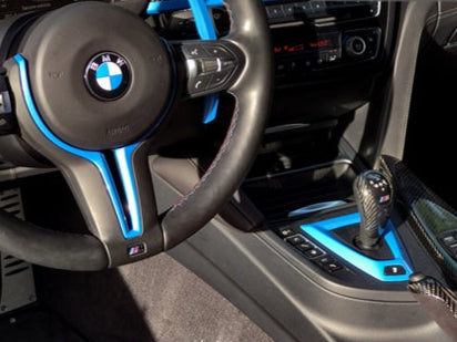 AutoTecknic Painted Steering Wheel Trim - F87 M2 | F80 M3 | F82/ F83 M4 | F10 M5 LCI | F06/ F12/ F13 M6