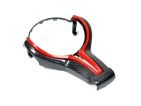 bmw f8x painted steering wheel trim sakhir orange by autotecknic