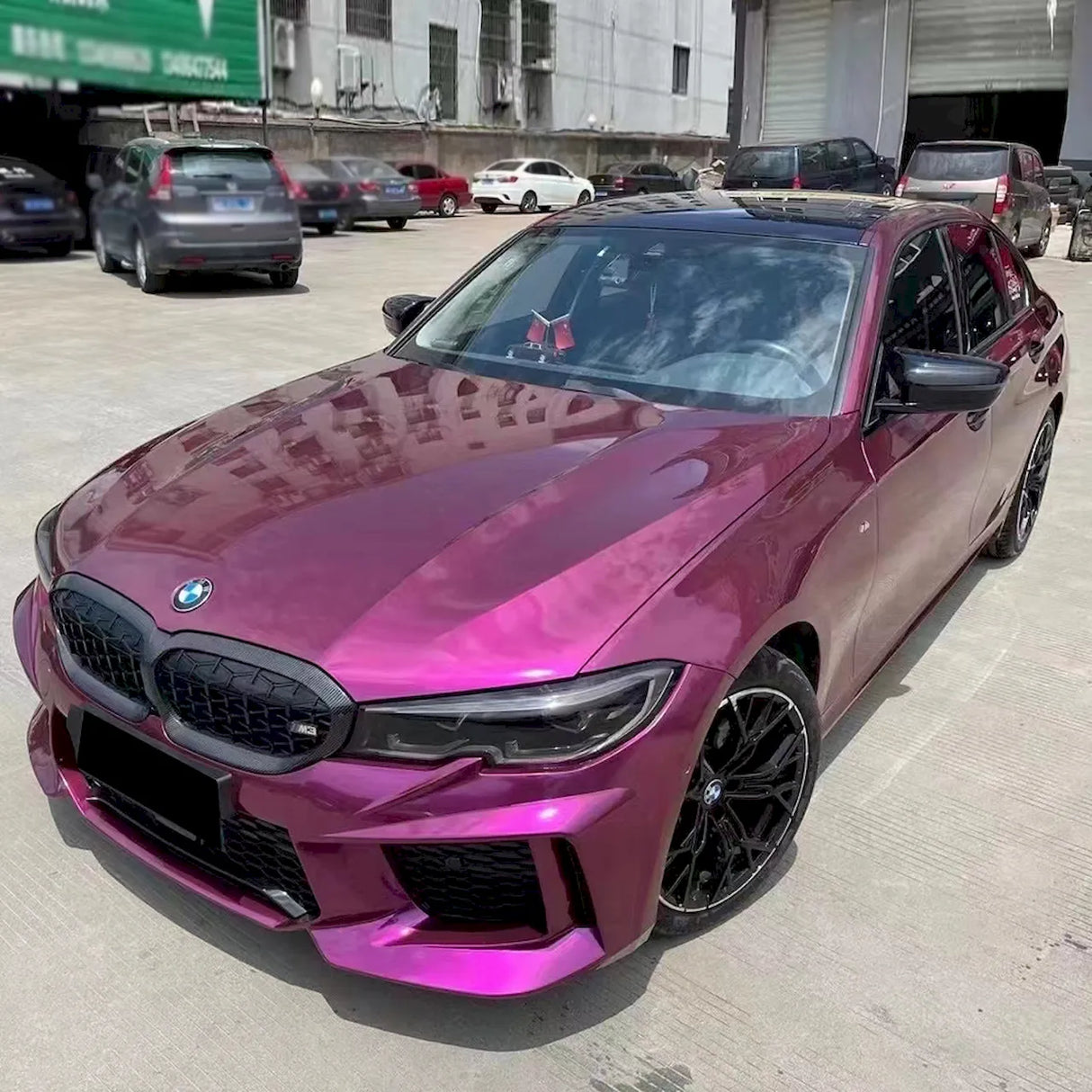 pearl purple gloss vinyl car wrap