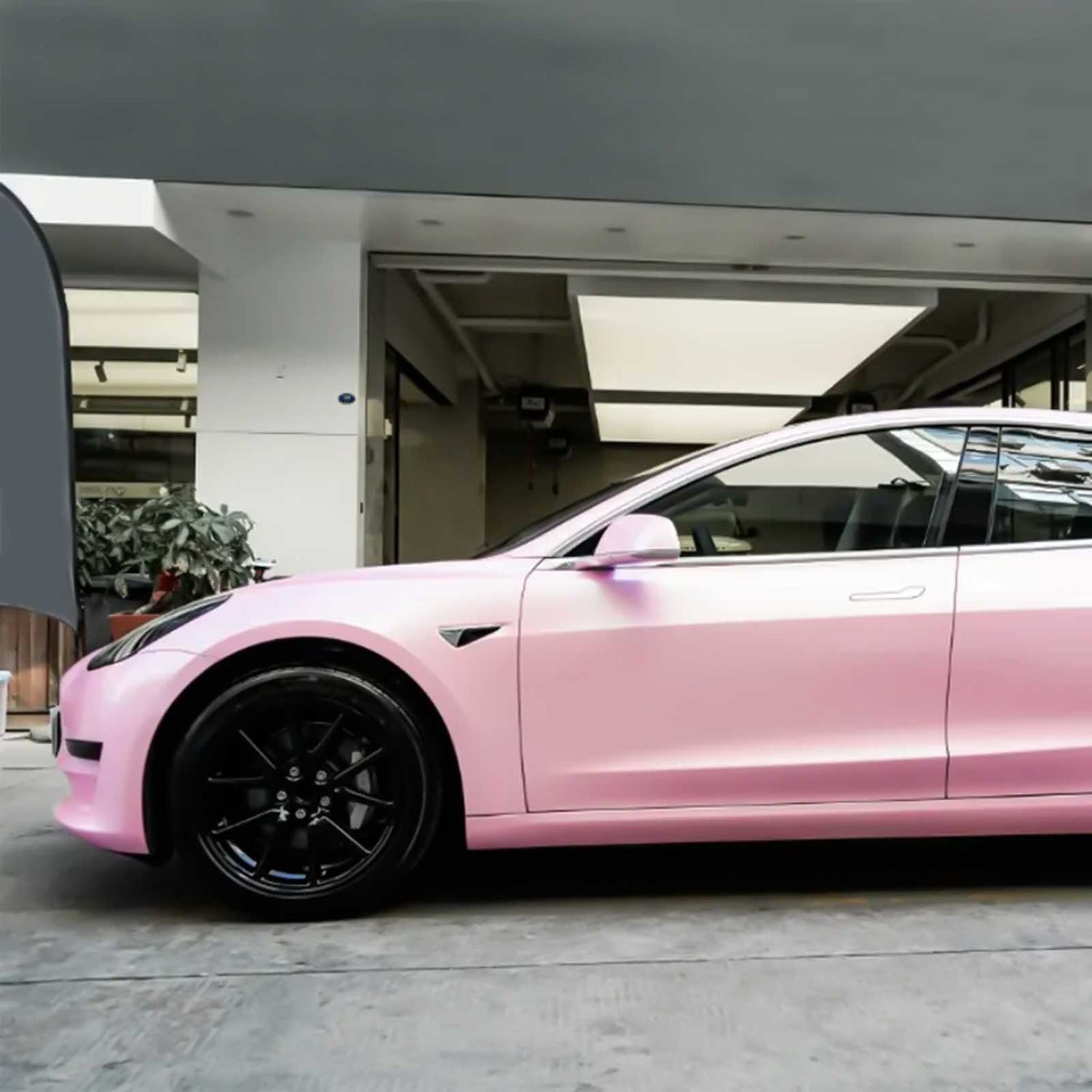 light pink gloss car wrapping vinyl