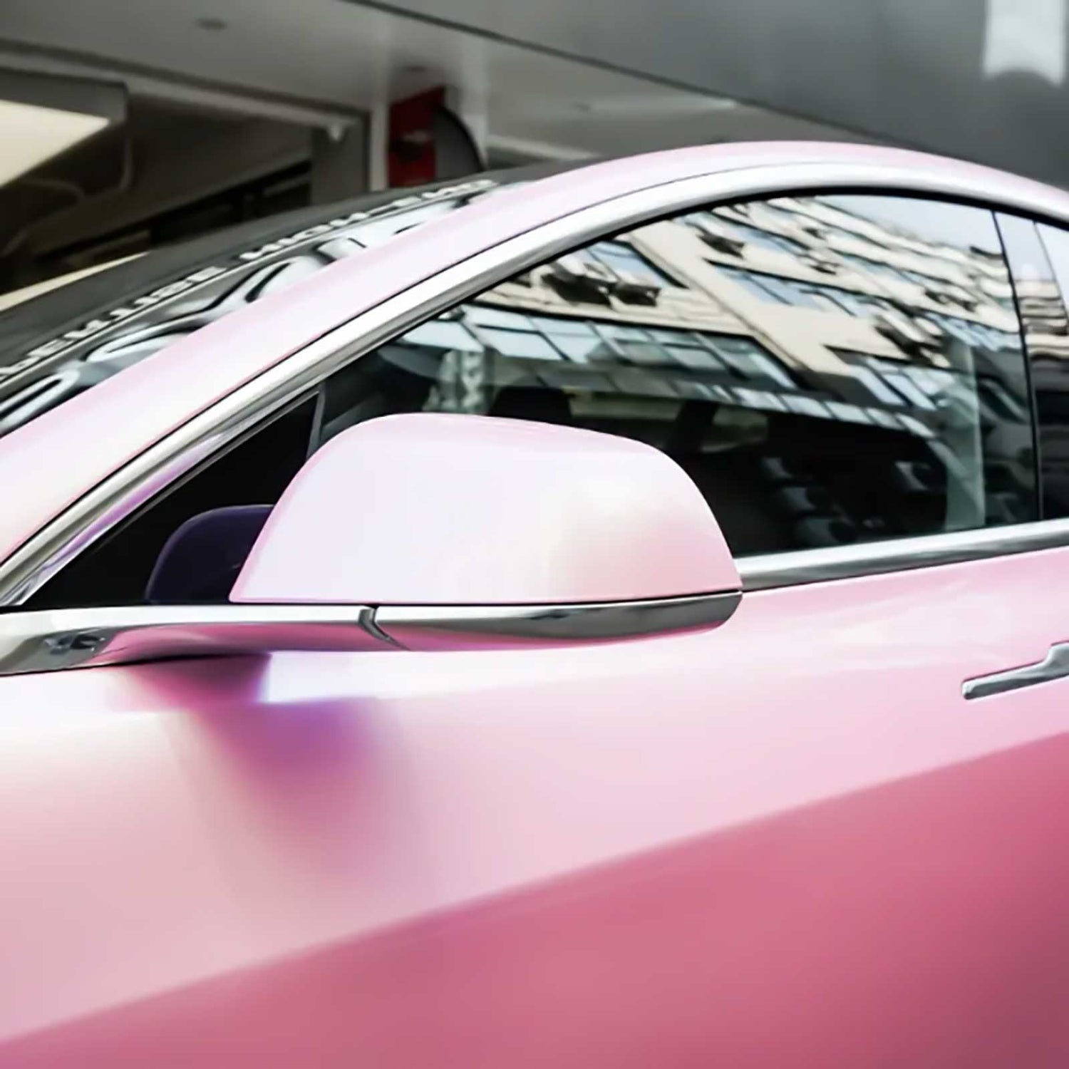light pink gloss car wrap
