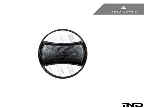 Dry Carbon Competition Fuel Cap Cover Underside View