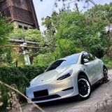 car wrapped in glossy gold blue color changing car wrap