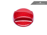 Dry Carbon Competition Fuel Cap Cover Red