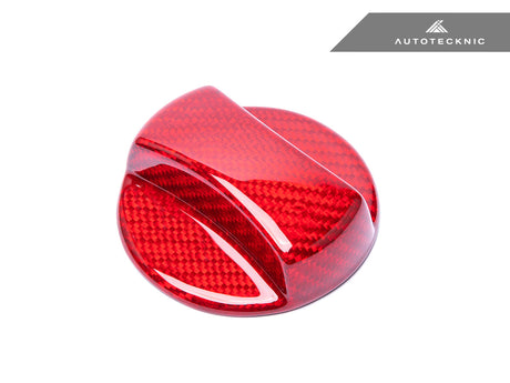 Red Dry Carbon Competition Gas Cap Cover