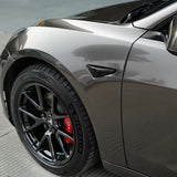 vehicle wrapped in liquid gunmetal grey car wrap