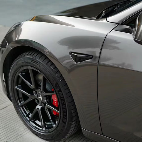 vehicle wrapped in liquid gunmetal grey car wrap