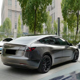 car wrapped in liquid gunmetal grey vinyl wrap