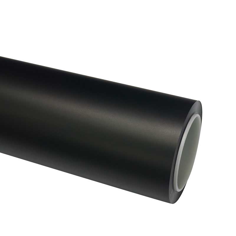 satin stealth black t colored paint protection film