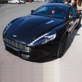 car wrapped in sparkling black car wrap
