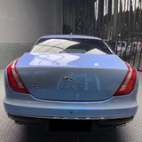 car wrapped in twin shiny grey car wrap