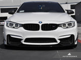 a set of dry carbon fiber canards being shown on bmw f82 m4