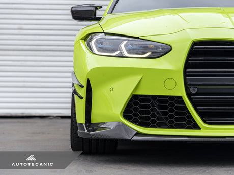 dry carbon fiber canard set by autotecknic for g8x bmw m3 / m4