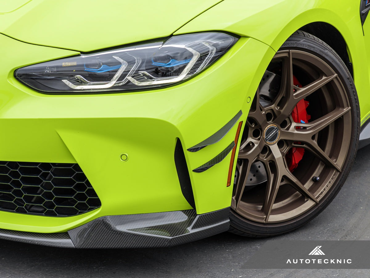 dry carbon fiber canard set for bmw m3 and bmw m4 by autotecknic