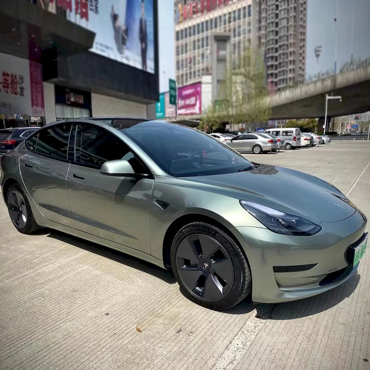 aventurine green car wrap