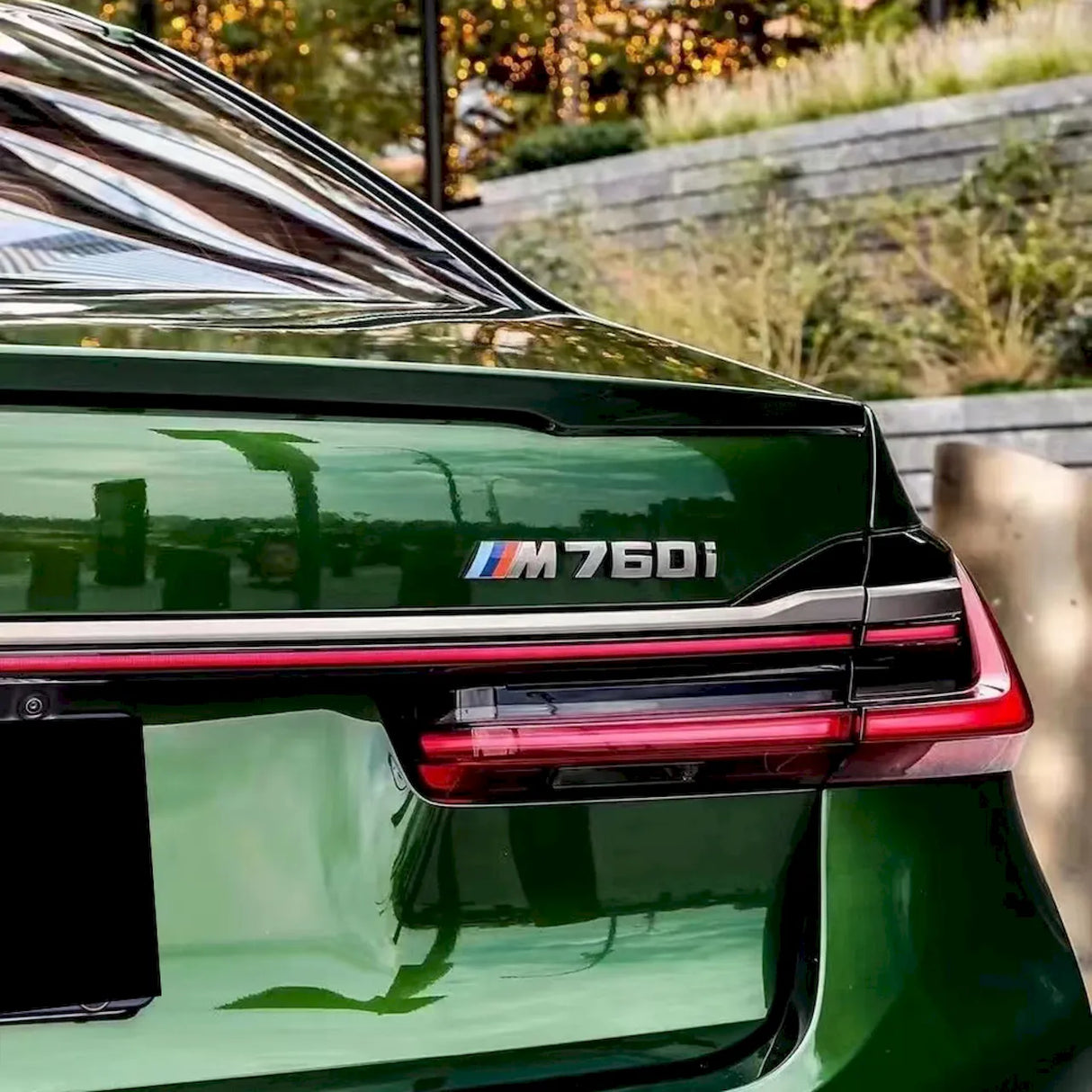 blackish green car wrap up close look