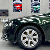 close up shot of blackish green car vinyl