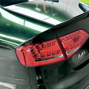 blackish green wrap on a car