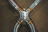 x pipe midpipe for bmw e9x m3 by valvetronic designs