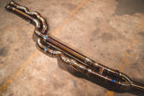 equal length f80 f82 f83 bmw m3 and m4 exhaust system made out of titanium
