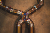 f90 bmw m5 titanium exhaust system by valvetronic designs