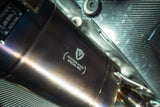 valvetronic designs special ops titanium exhaust system installed on bmw m5 f90