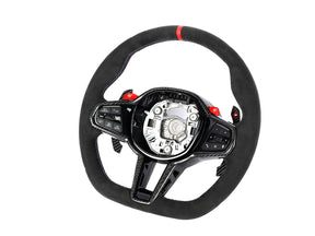 AutoTecknic G8X LCI Alcantara Steering Wheel - G8X M2/ M3/ M4