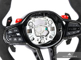 g82 g80 g83 and g87 bmw replacement steering wheel with alcantara and carbon fiber by autotecknic