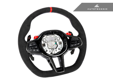 alcantara and carbon fiber bmw m steering wheel for g80 g82 g83 and g87 bmw by autotecknic