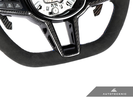 bmw carbon fiber steering wheel by autotecknic for bmw g8x m2 m3 m4