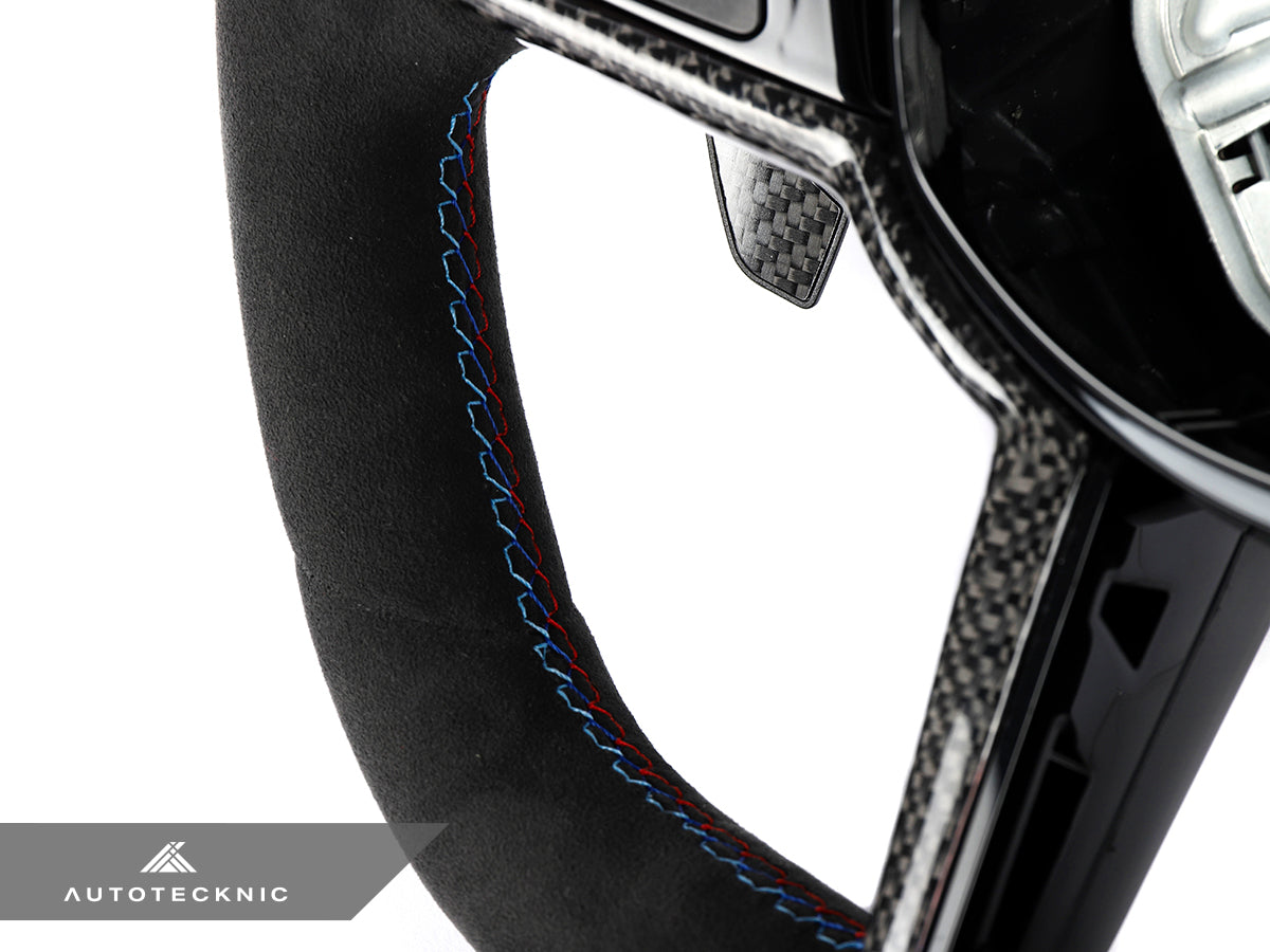 bmw g8x carbon fiber alcantara steering wheel by autotecknic
