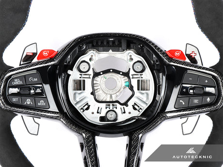 Alcantara steering wheel for bmw m4 g82 by autotecknic