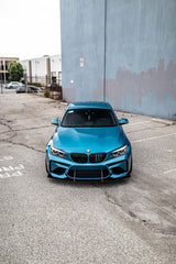 bmw m2 f87 with an aeroflowdynamics front splitter