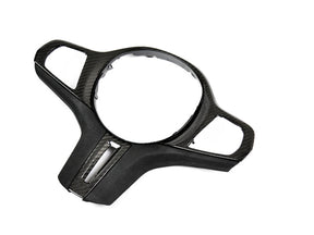 carbon fiber and alcantara bmw g8x m2 m3 m4 steering wheel trim by autotecknic