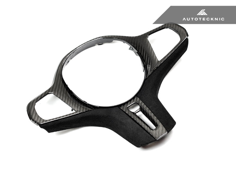 carbon fiber and alcantara bmw g8x steering wheel trim by autotecknic