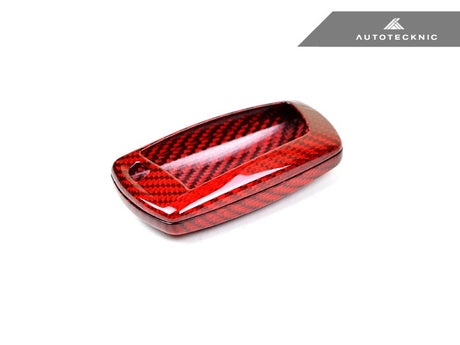 red carbon fiber bmw remote key case by autoteknic
