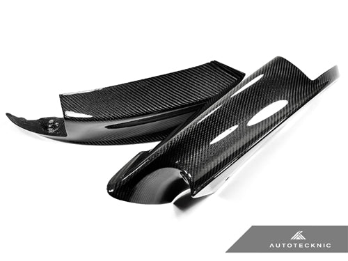 carbon fiber front splitters for bmw m3 e90 by autotecknic