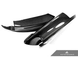 carbon fiber front splitters for bmw m3 e90 by autotecknic