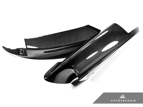 carbon fiber front splitters for bmw m3 e90 by autotecknic