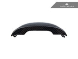 carbon fiber lci steering wheel top cover for bmw g8x m2 m3 m4 by autotecknic
