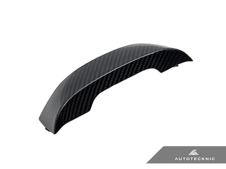 carbon fiber steering wheel top cover for bmw g8x lci by autotecknic