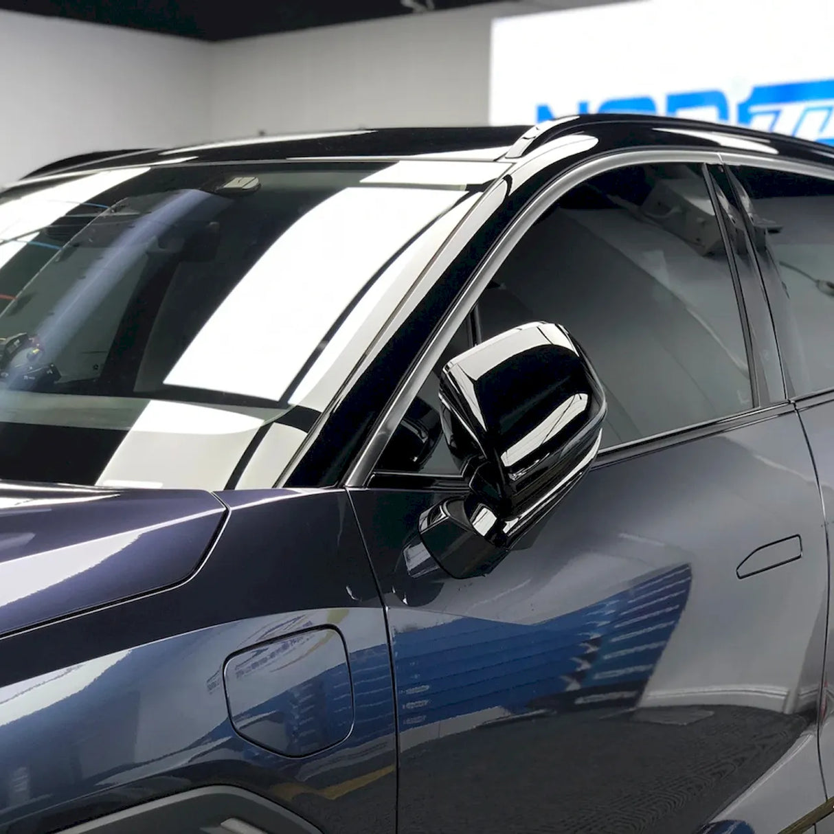 ceramic blue gray car wrap 