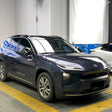 ceramic blue gray car wrap installed on a vehicle