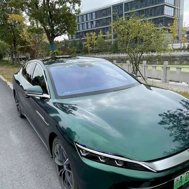 ceramic jade green car wrap