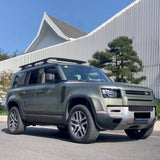 ceramic olive green vinyl wrap installed on a suv