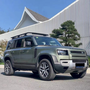 ceramic olive green vinyl wrap installed on a suv