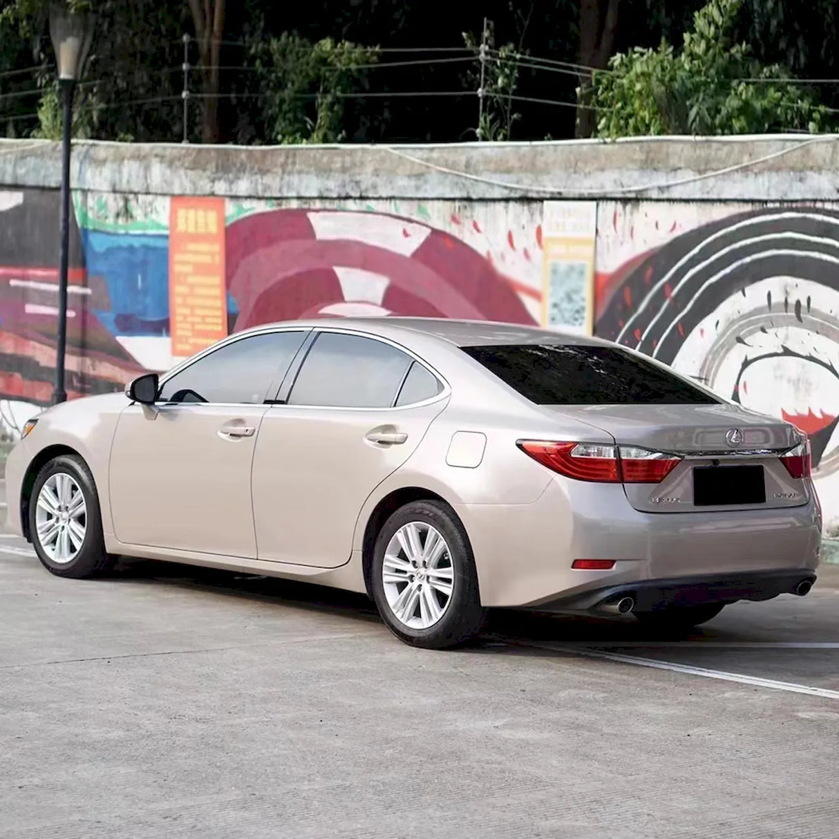 car wrapped in ceramic sand beige clair wrap