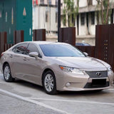 sedan wrapped in ceramic sand beige clair wrap