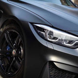 ceramic black car wrap close up look